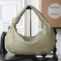 Bottega Veneta Medium Jodie Shoulder Bag In Intrecciato Lambskin Light Green