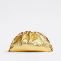 Bottega Veneta Pouch In Calfskin Gold/Black