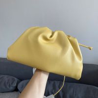 Bottega Veneta Pouch with Strap In Calfskin Yellow