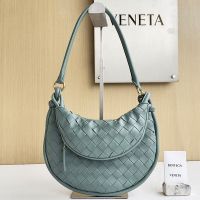 Bottega Veneta Small Gemelli Shoulder Bag In Intrecciato Leather Green