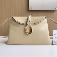 Bottega Veneta Small Liberta Crossbody Bags In Smooth Calfskin Beige