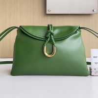 Bottega Veneta Small Liberta Crossbody Bags In Smooth Calfskin Green