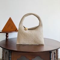 Bottega Veneta Tosca Baci Hobo Shoulder Bag In Intrecciato Calfskin Beige