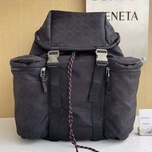 Bottega Veneta Alto Backpack In Jacquard Nylon Black