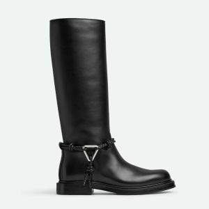 Bottega Veneta James Knee Boots Women Calfskin Black